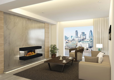 The Tesla Of Electric Fireplaces European Home Introduces Electric Modern   Compton 2 Fireplace 