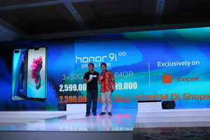 Com o tema "Beauty All Around", o Honor 9i pretende ser o ícone de estilo na indústria de smartphones da Indonésia