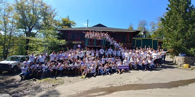 Près de 150 bénévoles RCGT ont exécuté des travaux extérieurs au camp YMCA Kawanawa. (Groupe CNW/Raymond Chabot Grant Thornton)