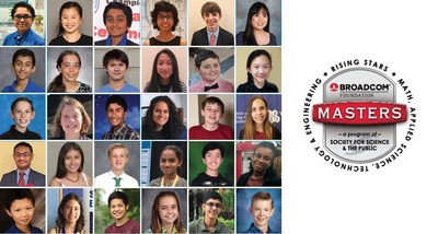 The top 30 Broadcom MASTERS finalists, the nation’s premier STEM competition for middle school students.