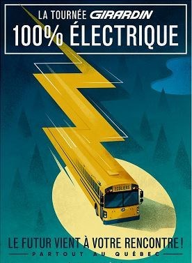 La Tournée Girardin 100% Électrique (Groupe CNW/Girardin Autobus Inc)