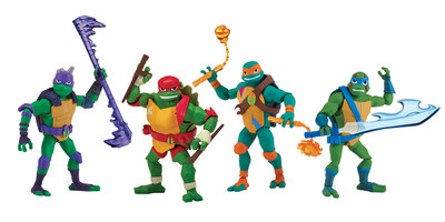 The all-new Rise of the Teenage Mutant Ninja Turtles toy line from Playmates Toys will be available at major retailers starting October 1, 2018.