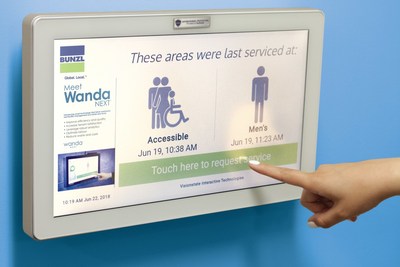 Systme de surveillance de toilettes publiques WandaNEXT (Groupe CNW/Bunzl Canada)