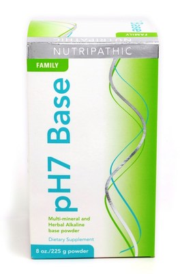 pH7 Base is a multi-mineral and herbal alkaline base powder featuring a blend of calcium, phosphorous, magnesium and potassium.