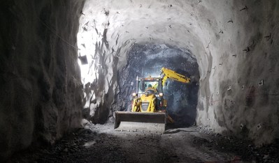 Figure 2. Underground mine development in the Kuri decline (CNW Group/Lundin Gold Inc.)