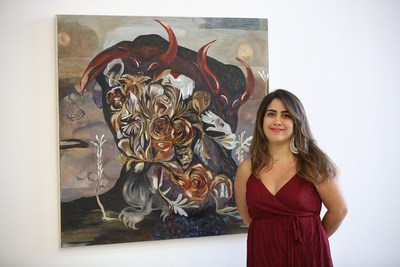 Amanda Boulos, de l’Ontario, remporte la première place au Concours de peintures canadiennes 2018 de RBC. (Groupe CNW/RBC Groupe Financier)
