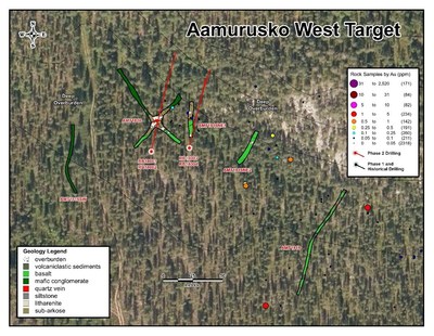 Aamurusko West Target (CNW Group/Aurion Resources Ltd.)