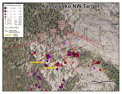Aamurusko NW Target (CNW Group/Aurion Resources Ltd.)