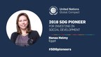 United Nations Global Compact Recognizes Hanaa Helmy, CEO of the EFG Hermes Foundation and Head of CSR as a 2018 SDG Pioneer