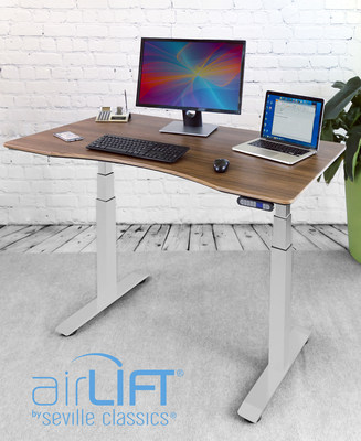 Seville Classics® AIRLIFT® S3 Electric Standing Desk