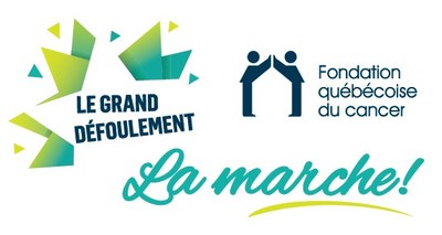 Logo : La marche du Grand dfoulement/Fondation qubcoise du cancer  Qubec. (Groupe CNW/Fondation qubcoise du cancer)