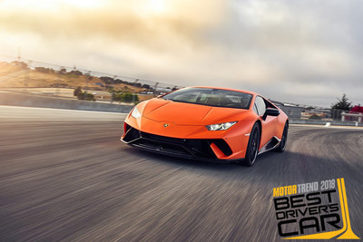 Lamborghini Huracn Performante is named MOTOR TREND's Best Driver's Car for 2018