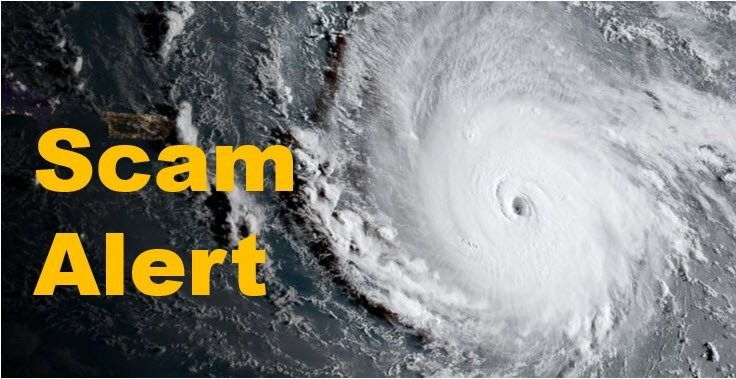 Beware Of Hurricane Scammers