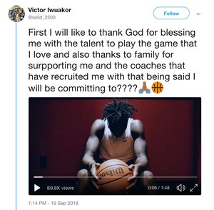 Sooners Fans Rejoice as Four-Star Recruit Victor Iwuakor Confirms Commitment to OU With Video Announcement