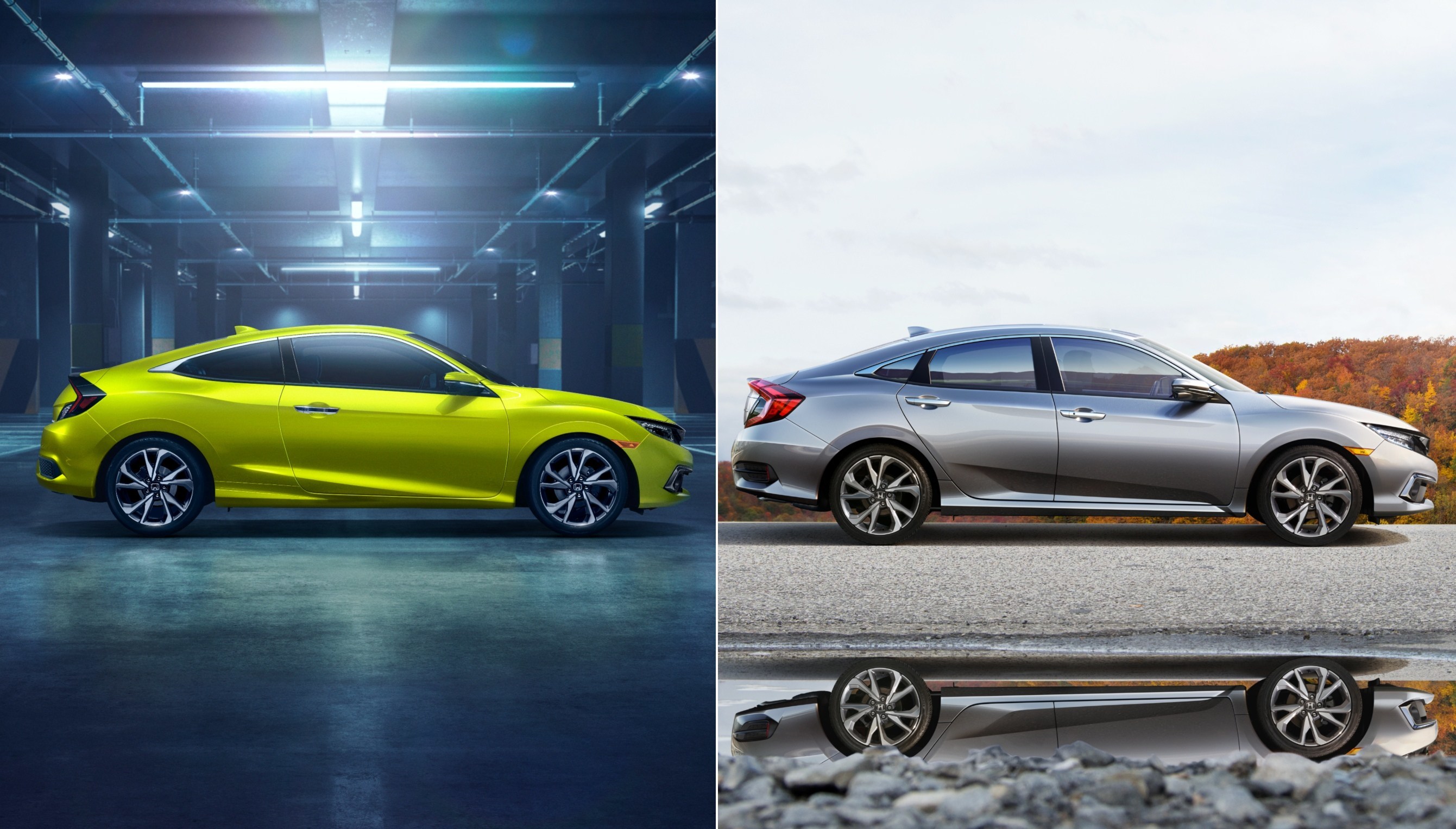 2019 Honda Civic Sedan And Coupe America S Best Selling Nameplate Gains Sport Trim Standard Honda Sensing Exterior And Interior Styling Updates