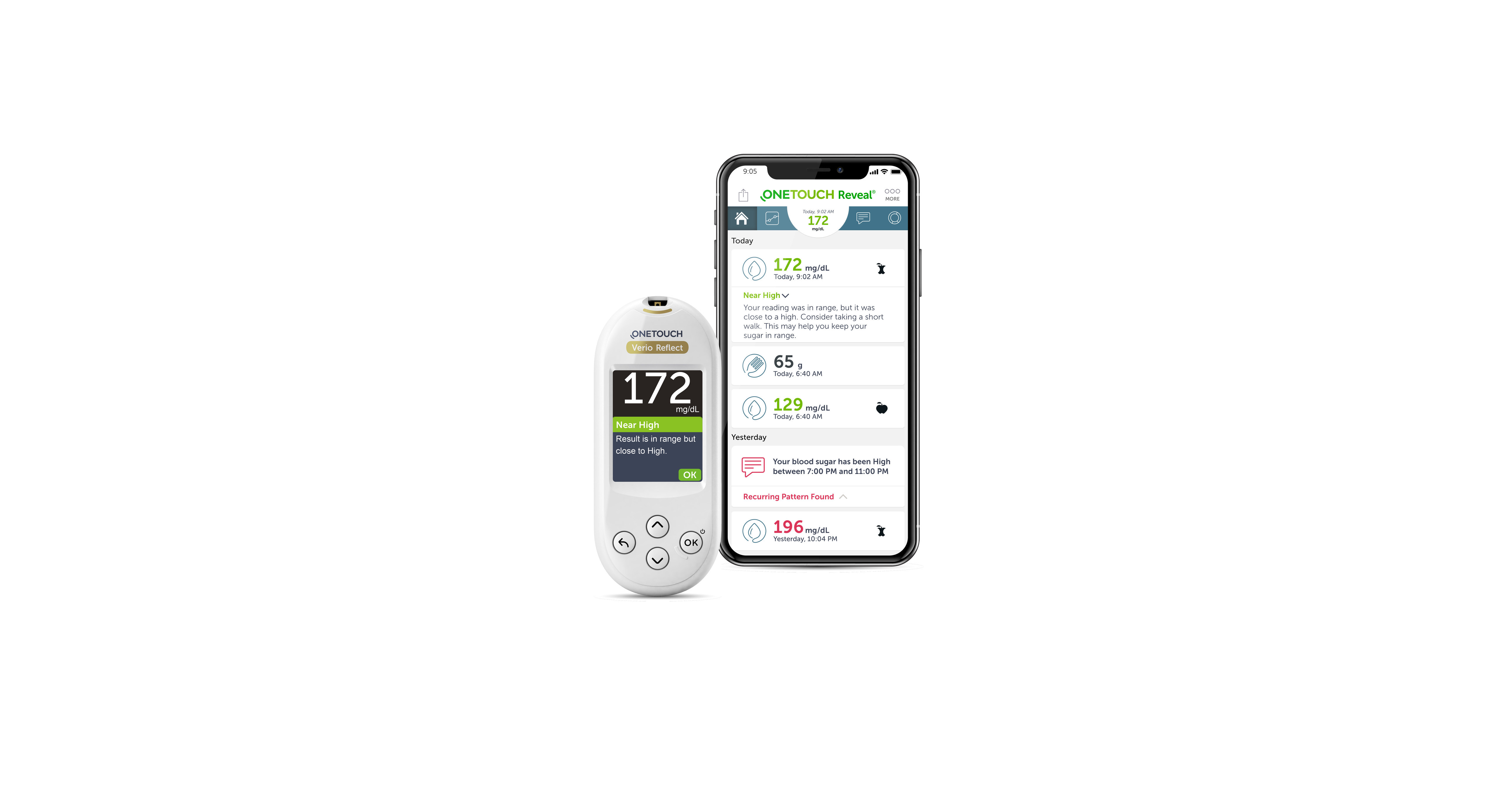 Bluetooth blood glucose meter - OneTouch Ultra Plus Flex™ - Lifescan