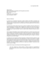 Lettre de la mairesse de Longueuil au ministre du MAMOT. (Groupe CNW/Cabinet de la mairesse de Longueuil)