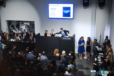 International water foundation One Drop hosted Art for One Drop, a contemporary art auction, in partnership with Phillips Auction House on Friday, September 21, 2018 in New York City that raised $8,797,600 to benefit One Drop’s life-changing work in Latin America. (PRNewsfoto/One Drop)