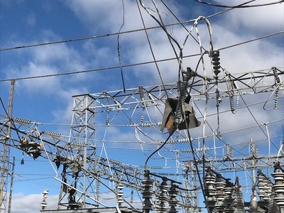 Damage at Hydro One’s Merivale Transmission Station (CNW Group/Hydro One Inc.)