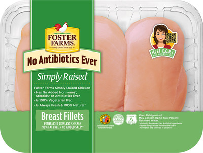 DORI™, Foster Farms’ new interactive, on-pack QR code, is debuting across all Foster Farms fresh chicken lines.