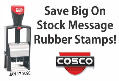 Rubber Stamp Champ offers 50 new Cosco stock message products.