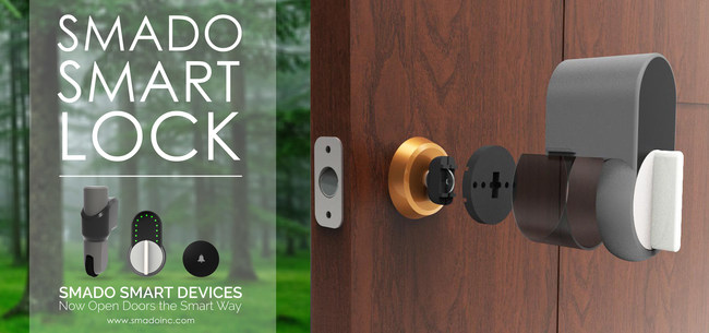 A Doorway Into The Future Of Innovative Door Lock Technology Smado Offers A Hands Free Smartphone Linked Solution To Conveniently Open And Secure Door Locks