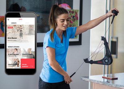 OYO Personal Gym PRO connects wirelessly to OYO Coaching App to provide real time coaching, tracking and feedback.