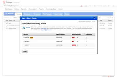 Qualys integrates with Azure Stack for infrastructure assessment.