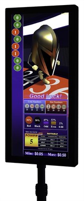 Vegas Golden Knights-inspired animation on AGS roulette signage.