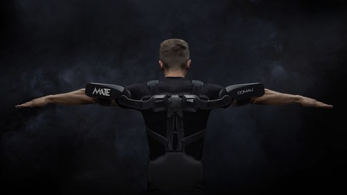 MATE, Comau lightweight wearable exoskeleton fit for workers (PRNewsfoto/Comau)