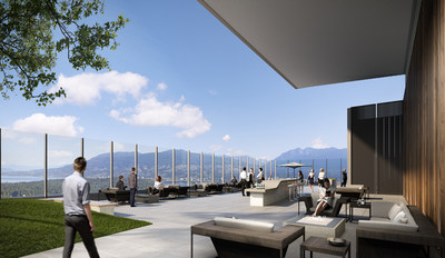 The roof-top patio is available to all of the buildings tenants; soaring 530 feet in the air, it will offer the finest views in Vancouver (CNW Group/Oxford Properties Group Inc.)