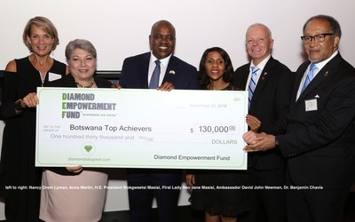 D.E,F Executive Director Nancy Orem Lyman, D.E.F President Anna Martin, Botswana President H.E. Mokgweetsi Masisi, Botswana First Lady Neo Masisi, Botswana Ambassador to the United States, David John Newman, D.E.F Co-Founder Dr. Benjamin Chavis