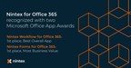 Microsoft Provides Nintex with 1st Place Office App Awards