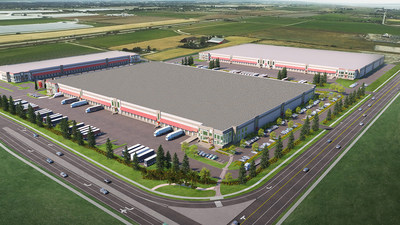 GWL Realty Advisors announced today that it has finalized a lease agreement with Amazon for the online retailer’s newest Metro Vancouver fulfillment facility. Amazon will occupy 450,000 sq. ft. within Delta iPort, a new industrial park being developed by GWL Realty Advisors on behalf of project owner, the Healthcare of Ontario Pension Plan (HOOPP), on lands leased from the Tsawwassen First Nation (TFN). (CNW Group/GWL Realty Advisors)