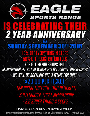 Eagle Sports Range is celebrating their 2nd year in business this October of 2018.