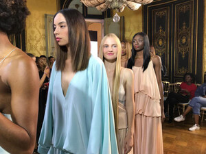 G Sonsie and Kentaro Kameyama at Hotel D'evreux, Place Vendôme Paris Fashion Week