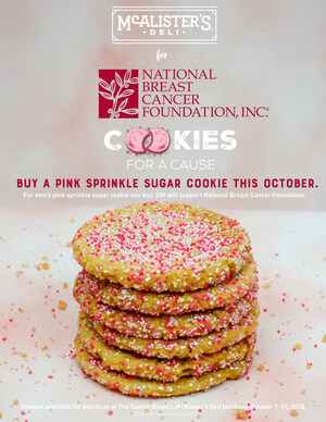 McAlister's Deli Franchisee, The Saxton Group, Launches Cookies for a Cause Campaign in Support of National Breast Cancer Foundation
