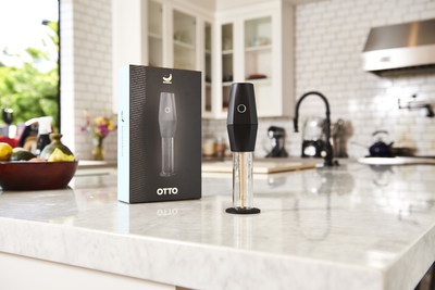 OTTO by Banana Bros. is a 'smart,' motorized all-in-one grinder & cone-maker, available now for $129.99 through the company's website. (PRNewsfoto/Banana Bros.)