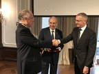Boris Lozhkin and James Temerty Award Ambassador Ronald Lauder Andrey Sheptytsky Medal in New York