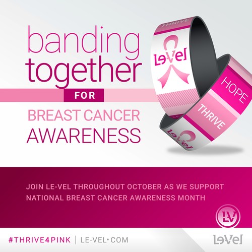Le-Vel kicks off fourth year of breast cancer awareness campaign (PRNewsfoto/Le-Vel Brands)