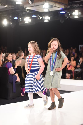 Kate Winfield and Frannie Ronan strut their style during The Collective Runway Show, raising money for Special Olympics Washington