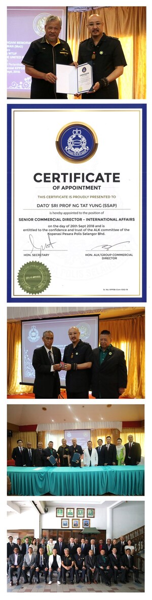 Police Retirees Cooperative Selangor, KPPSB of Malaysia appoints founder of Heaven Springs Dynasty Harvest Group Dato' Sri Baima Aose as Senior Commercial Director