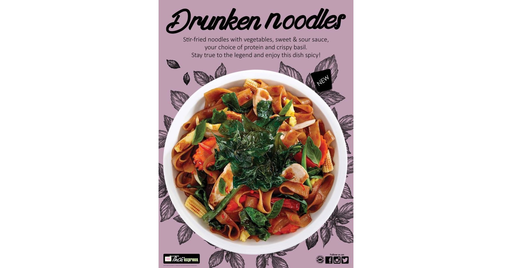Thai Express Introduces Sweet and Spicy Drunken Noodles