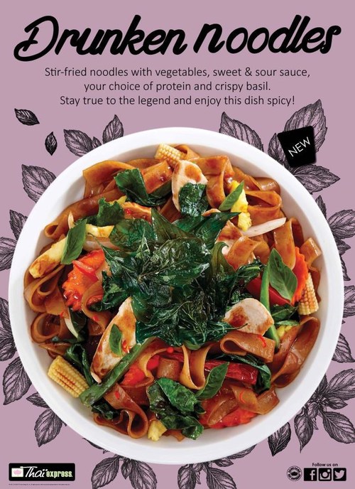Made with stir fried noodles, vegetables, sweet and sour sauce with your choice of protein and crispy basil, this classic dish offers the best of all-worlds – sweet, sour and spicy!
