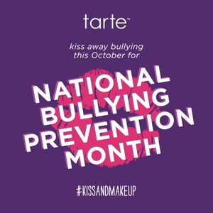 tarte cosmetics launches its first-ever #kissandmakeup school tour in support of October's National Bullying Prevention Month