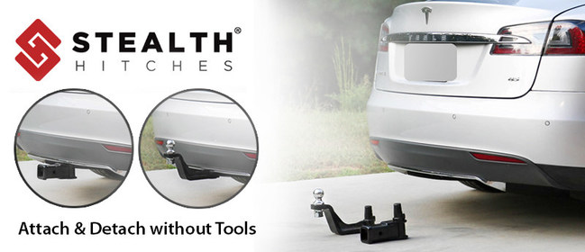 No tools required to attach and detach hitches. Stealth Hitches Tesla Model S Hidden Hitch.