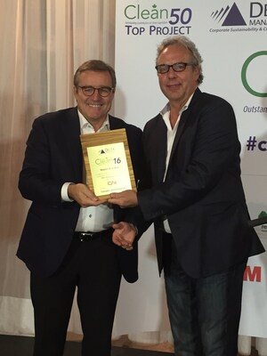 Mario Plourde reçoit les prix Clean50 et Clean16 pour sa contribution au développement durable