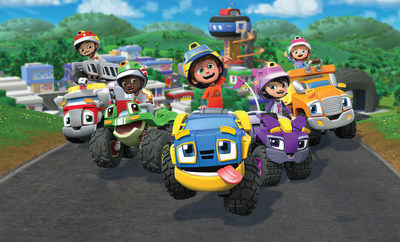 Rev & Roll, a new, high-octane series for boys and girls celebrating fun, adventure and friendship is co-commissioned by DHX Television’s Family Jr., in Canada, and Alpha Groups’ Jiajia channel, in China. (CNW Group/DHX Media Ltd.)