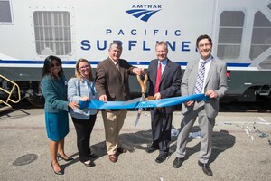 Amtrak Pacific Surfliner, Caltrans Introduce New, Cleaner Locomotives at Los Angeles Union Station