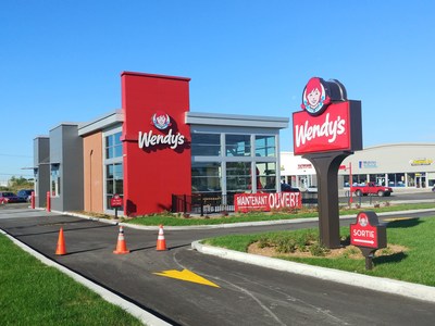 The 12th and most recent Wendy's restaurant recently opened on Boul. St-Charles in Vaudreuil. (CNW Group/Wendy's Restaurants of Canada)
